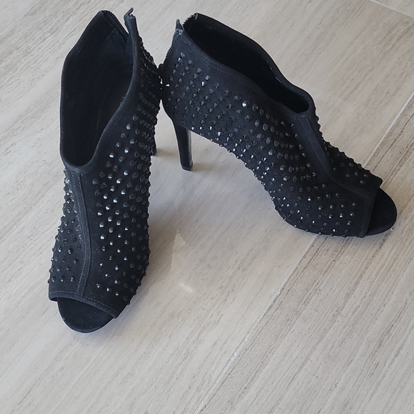 Michael Kors Black Studded Booties! - Picture 2 of 6